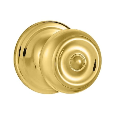 Kwikset Phoenix Half Dummy Knob, Bright Polished Brass 788PE-3